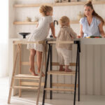 Leertoren inklapbaar en verstelbaar hout en zwart Jindl