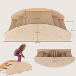 Afmeting Houten schommelboot