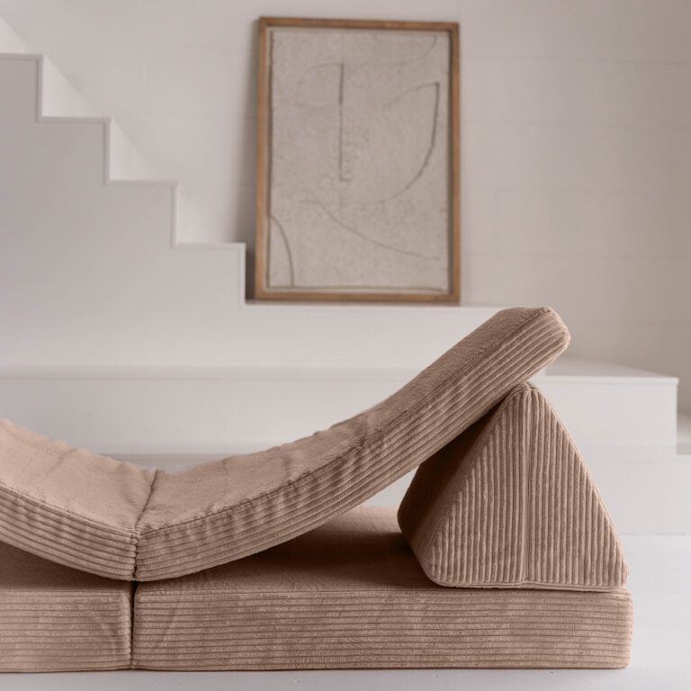 Spielsofa Jindl Rippstoff braun