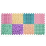 Massagematten pastel 8-delig Jindl