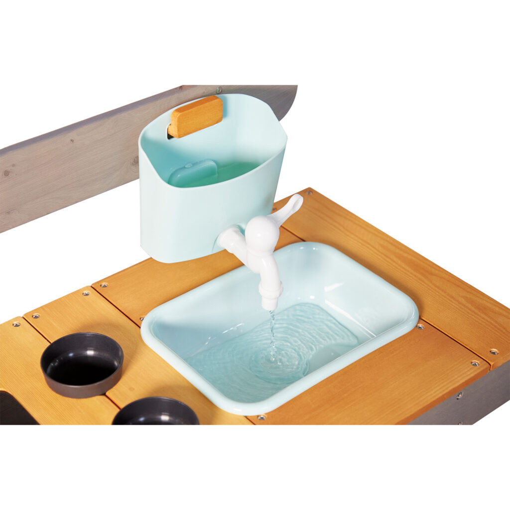 Modderkeuken Janod waterbak met kraan