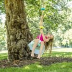 Schaukel und Kletterseil mit LED-Beleuchtung Trelines