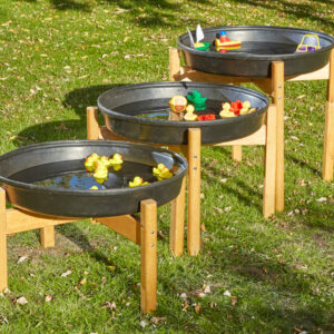 Tuff Tray rond set van 3 met onderstel