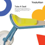 Yvolution driewieler blauw detail zadel