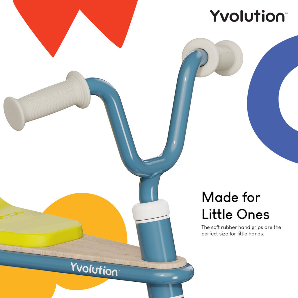 Yvolution driewieler blauw stuur