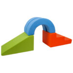 foamblokken hoepel tunnel multicolor brug