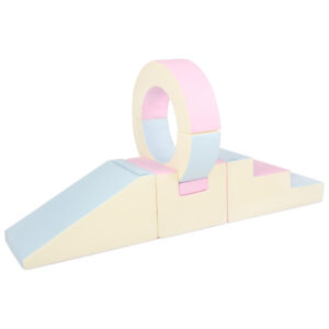 foamblokken hoepel tunnel pastel kruipen