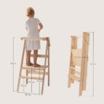 Afmeting Leertoren inklapbaar & verstelbaar