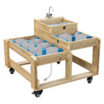 Houten speelwatertafel Classic world