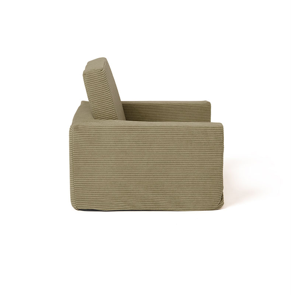Kinderstoel opvouwbaar Kid's Concept groen zijaanzicht Kinderstoel opvouwbaar Kid's Concept groen zijaanzicht