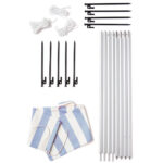 Strandtent Kid's Concept blauw wit inhoud