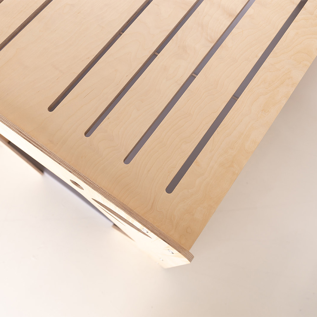 Houten spiegelhuis Jindl bovenzijde Houten spiegelhuis Jindl bovenzijde