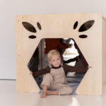 Houten spiegelhuis Jindl sfeer