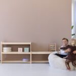 Jindl NOVA montessori speelgoedkasten met zitzak