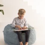 Zitten op een zitzak