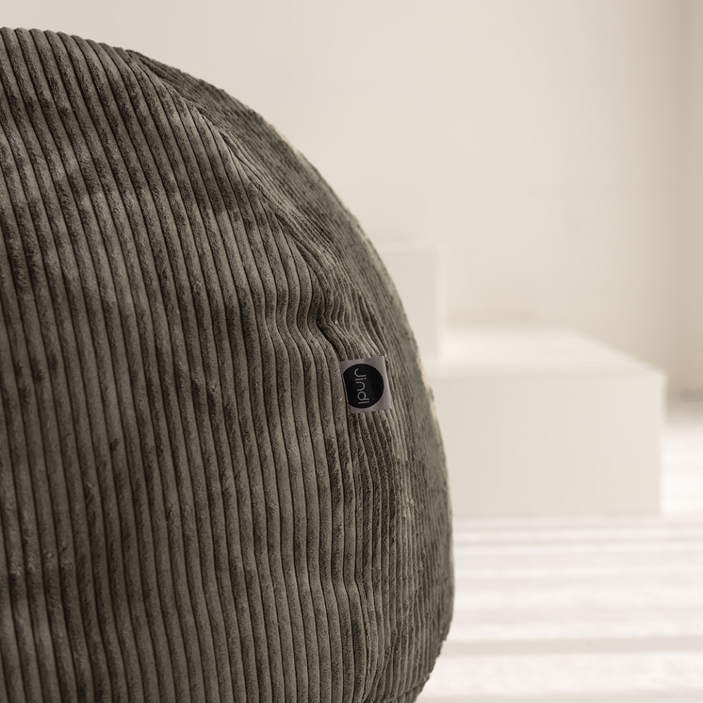 Zitzak legergroen details Zitzak legergroen details