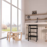 Montessori Lernturm aus Holz - Jindl 2-in-1 Holzfarbe - Image 2