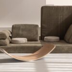 Speelbank Jindl groen met kussens en balance board