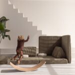 Springen op speelbank groen Jindl