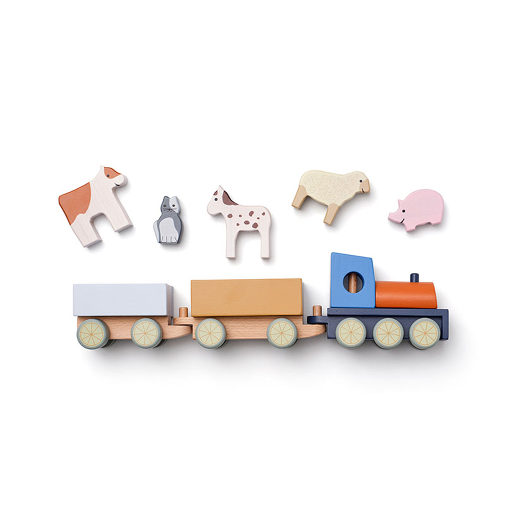 Trein Kid's Concept met boerderijdieren Holzeisenbahn mit Bauernhoftieren Kid's Concept Aiden - Image 6