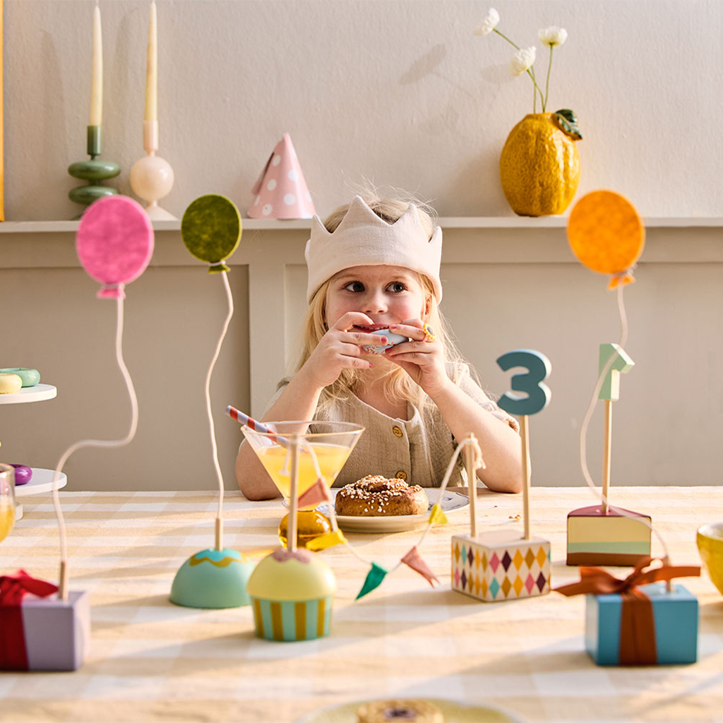 Verjaardags decoratieset Kid's Concept jarig Verjaardags decoratieset Kid's Concept jarig