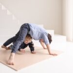 Foam puzzelmat zachtroze set van 4