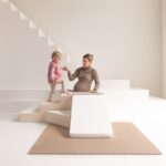 Foamblokken op puzzelmatten