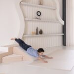 Glijden op puzzelmat speelmat Jindl set van 8 beige