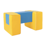 Geel met blauwe loopbrug Jindl foam