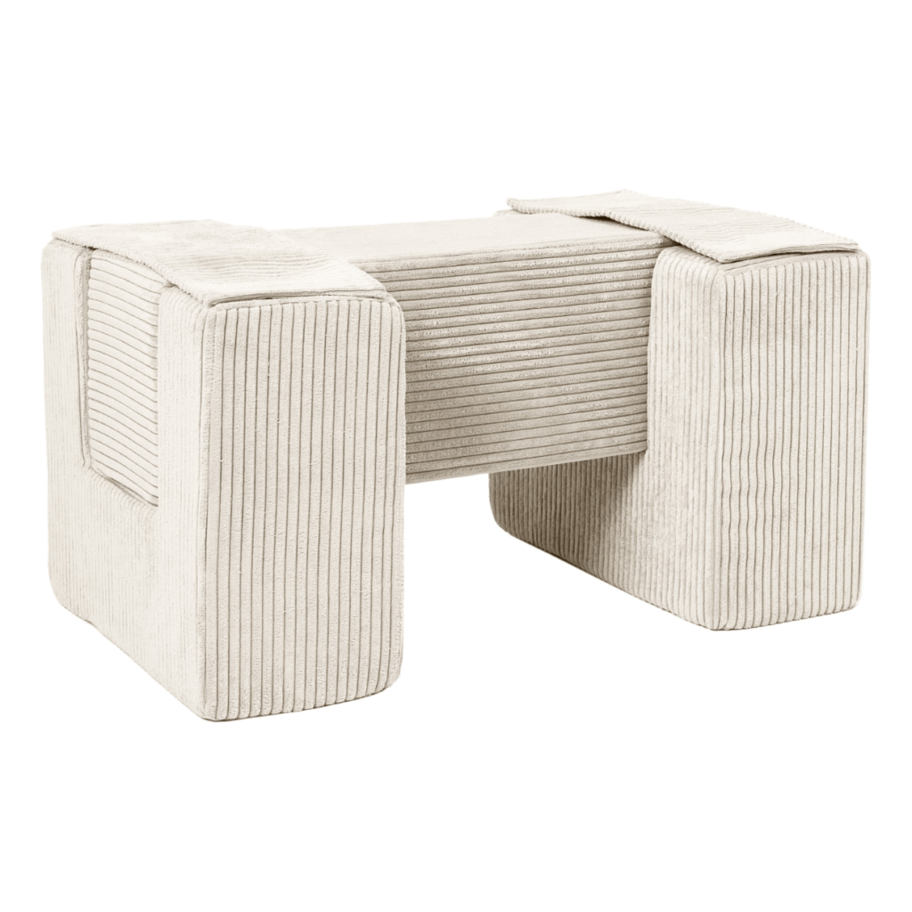 Speelset ribstof loopbrug crème Jindl