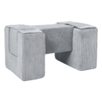 Speelset foam loopbrug ribstof grijs jindl