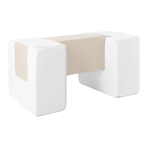 Foam speelset loopbrug wit beige Jindl
