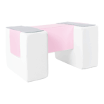 Foam speelset loopbrug Jindl wit grijs roze