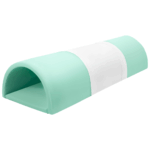 Foam speelset tunnel wit en mintgroen