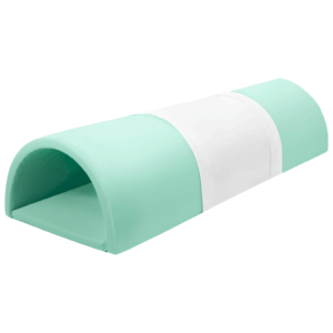 Foam speelset tunnel wit en mintgroen