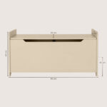 Abmessungen Spielzeugtruhe beige soft close