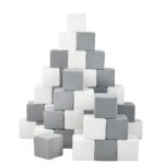 Foam bouwblokken 45 wit grijs Jindl