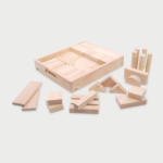 Houten blokken van Tickit makkelijk op te bergen
