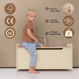 Spielzeugtruhe Jindl beige Informationen