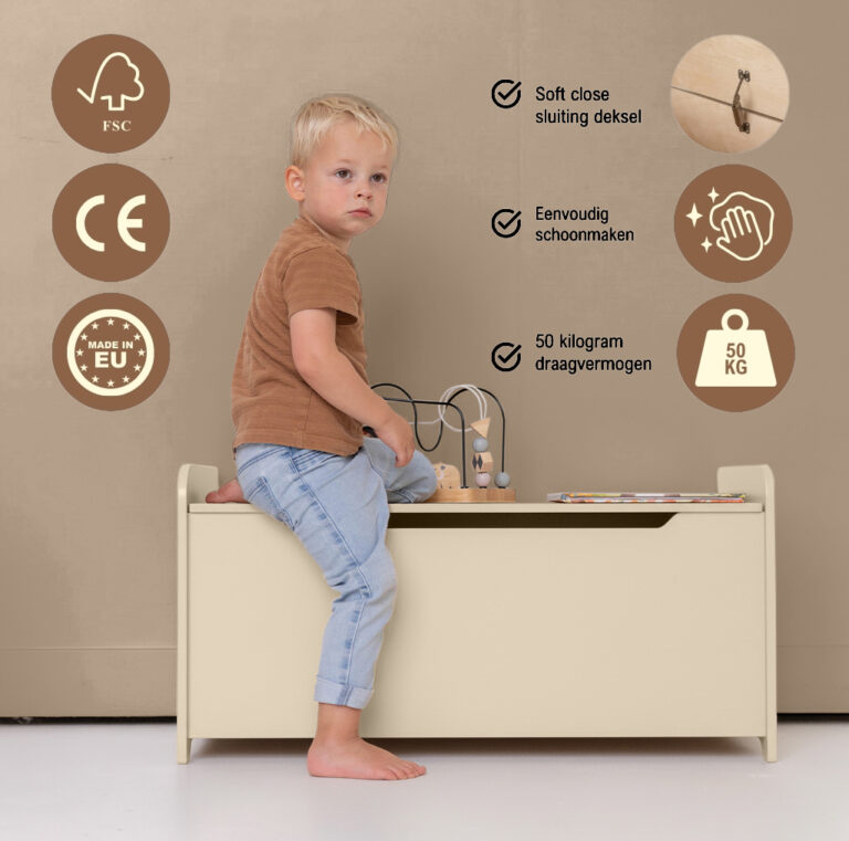 Spielzeugkiste Jindl Beige Informationen