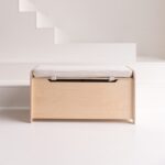 Sitzkissen für Spielzeugkiste - Aufbewahrungskiste beige