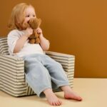 Hochstuhl faltbar Kids Concept gestreifter Sitz