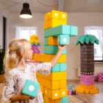 TUKI-Schaumstoff-Magnet-Blöcke-Mädchen-Dinosaurier