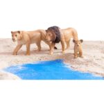 Betzold EduCasa - Afrikanische Tiere - 18-teilig - Löwe - Löwin - Löwenjunges