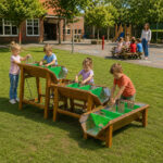 Outdoor waterkering | waterbaan op schoolplein