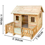 Holz-Spielhaus mit Veranda für draußen Betzold - Image 4