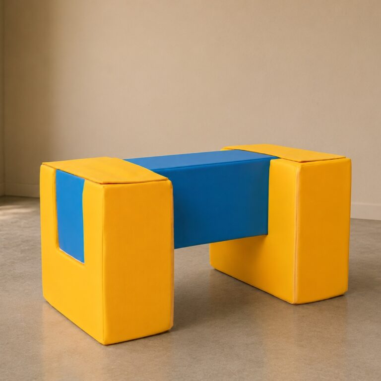 Spielset Laufsteg Jindl blau-gelb freistehend