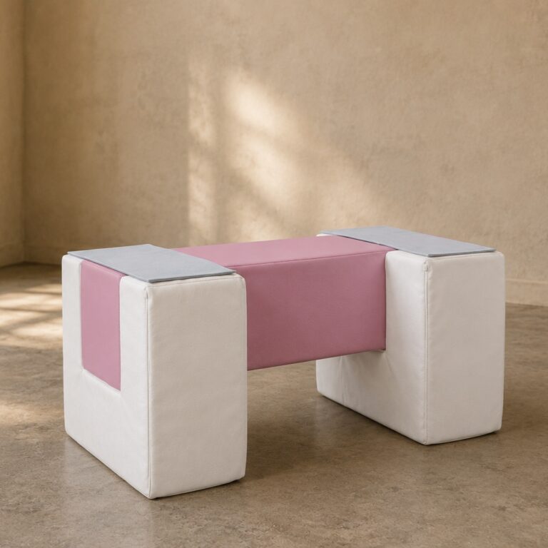 Spielset Laufsteg Jindl rosa-weiß freistehend