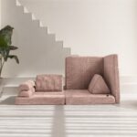 Jindl Spielsofa in Zartrosa – freistehende Vorderansicht