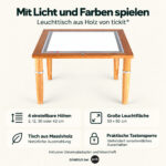 Holz-Leuchttisch Tickit | höhenverstellbar | Vorteile und Produktmerkmale auf Deutsch